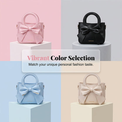 Elegant Bow Crossbody Bucket Bag