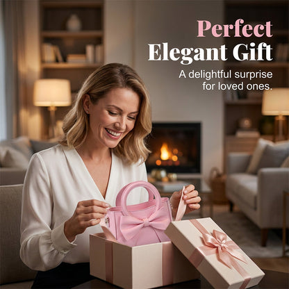 Elegant Bow Crossbody Bucket Bag