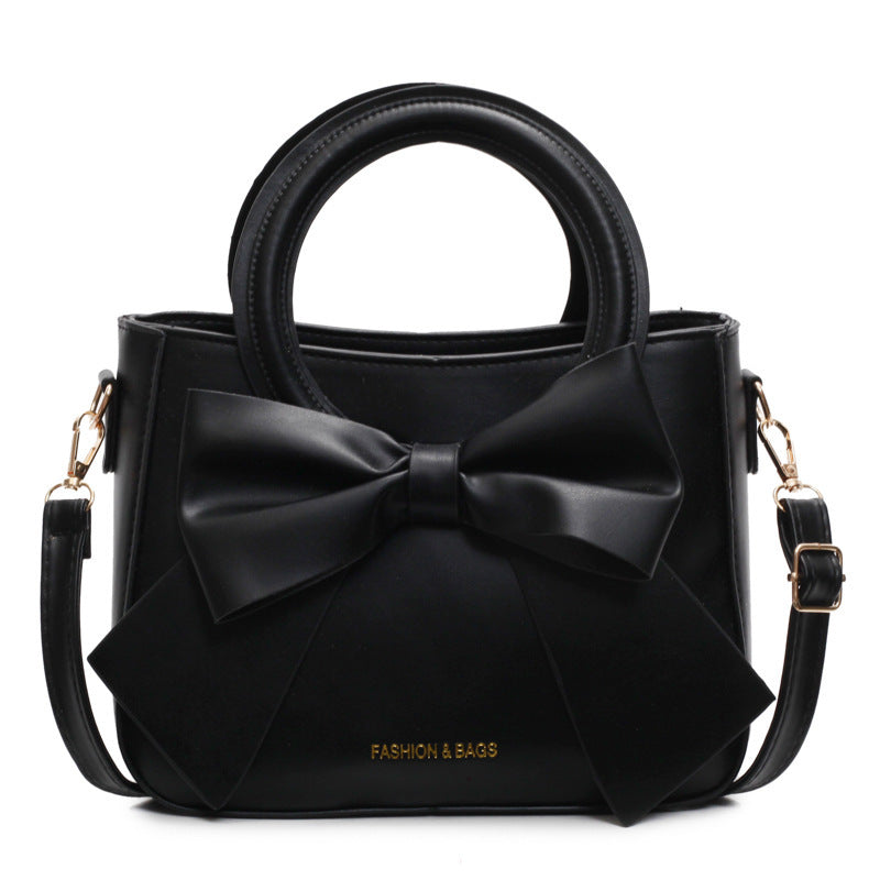 Elegant Bow Crossbody Bucket Bag