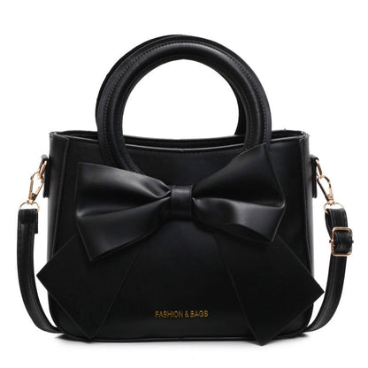 Elegant Bow Crossbody Bucket Bag