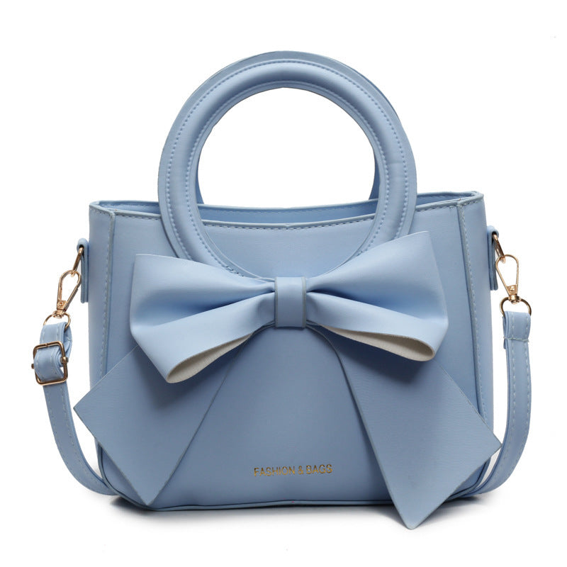 Elegant Bow Crossbody Bucket Bag