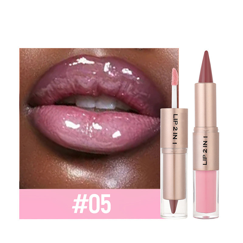 🔥 Limited-Time Sale – Up to 50% OFF💄✨ 2-in-1 Matte Lipstick & Shine Lip Gloss💋