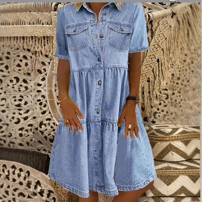 Women’s Elegant Summer Denim Dress