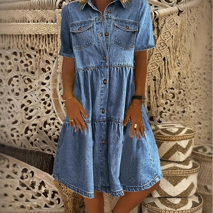 Women’s Elegant Summer Denim Dress
