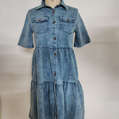Women’s Elegant Summer Denim Dress