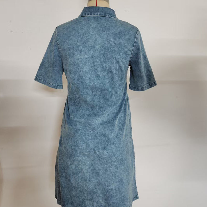 Women’s Elegant Summer Denim Dress