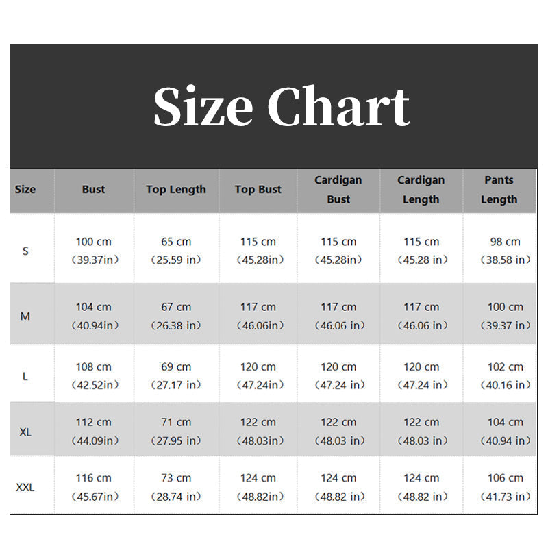 ⌛50% off new arrivals-Women’s 3 Piece Outfit Contrast Color Cardigan Vest Pants Set