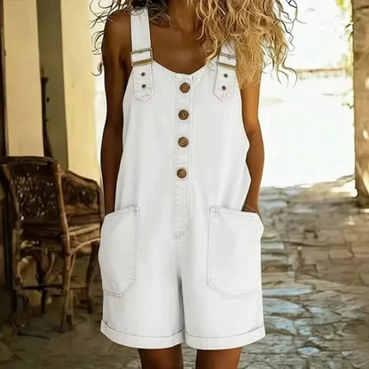 Women's Casual Denim Romper