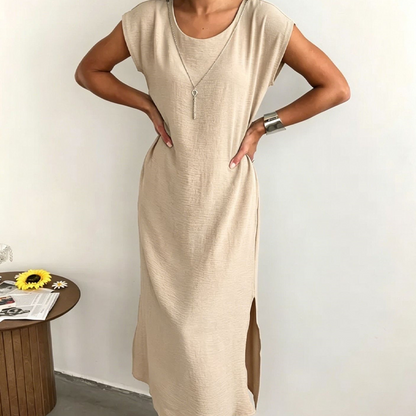 ⌛Limited-time offer-Women's Summer Sleeveless Side Slit Dress