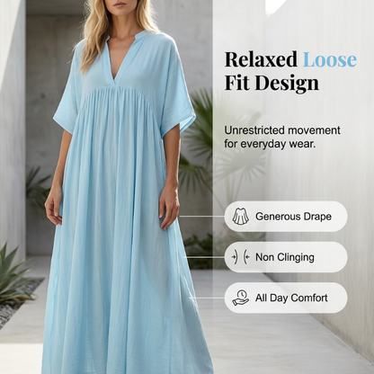 💥50% Off On The Last Day-👗Women’s Flowy V-Neck Summer Maxi Dress☀️✨