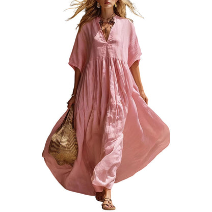 💥50% Off On The Last Day-👗Women’s Flowy V-Neck Summer Maxi Dress☀️✨