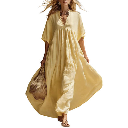 💥50% Off On The Last Day-👗Women’s Flowy V-Neck Summer Maxi Dress☀️✨