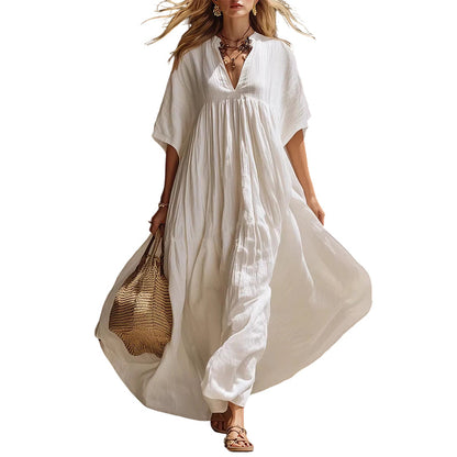 💥50% Off On The Last Day-👗Women’s Flowy V-Neck Summer Maxi Dress☀️✨
