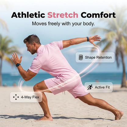 🏆LAST DAY SALE 50% OFF🔥Men's Summer Breathable Shirt and Shorts Set