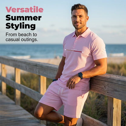 🏆LAST DAY SALE 50% OFF🔥Men's Summer Breathable Shirt and Shorts Set