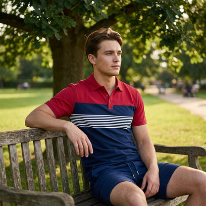 🏆LAST DAY SALE 50% OFF🔥Men's Summer Breathable Shirt and Shorts Set