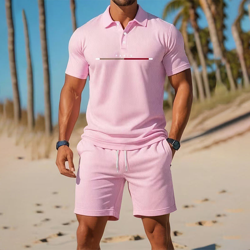 🏆LAST DAY SALE 50% OFF🔥Men's Summer Breathable Shirt and Shorts Set