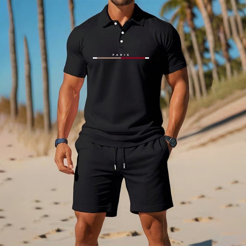 🏆LAST DAY SALE 50% OFF🔥Men's Summer Breathable Shirt and Shorts Set