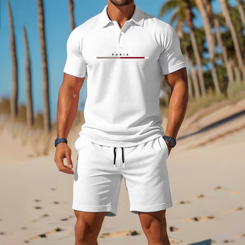 🏆LAST DAY SALE 50% OFF🔥Men's Summer Breathable Shirt and Shorts Set