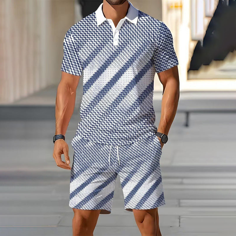 🏆LAST DAY SALE 50% OFF🔥Men's Summer Breathable Shirt and Shorts Set