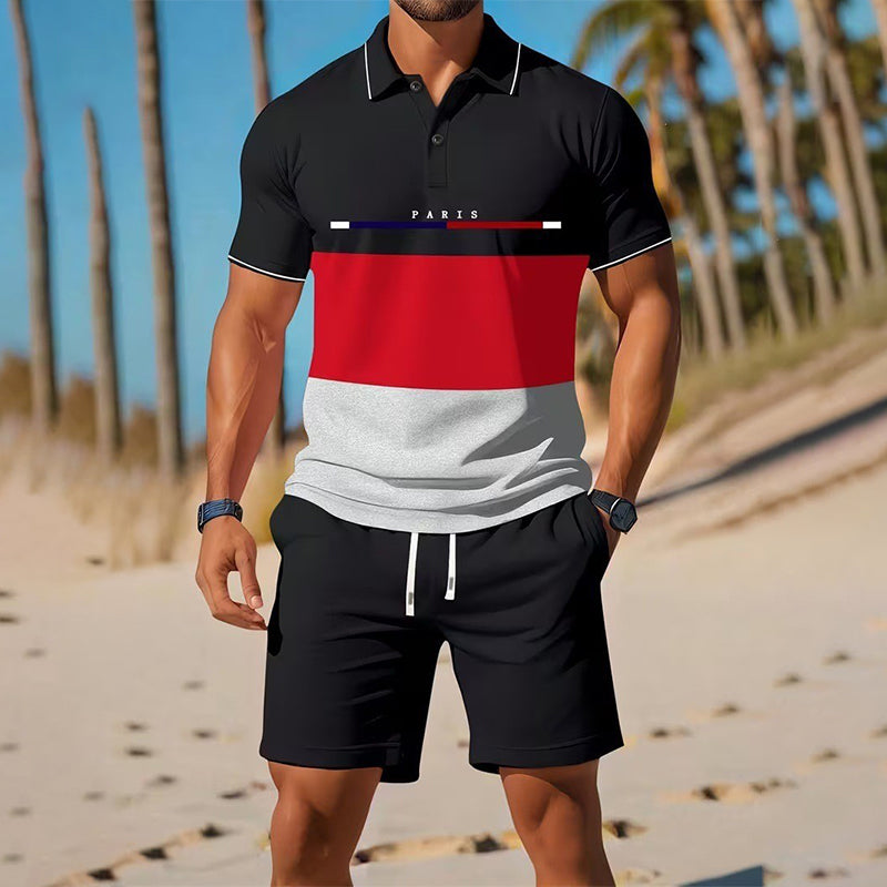 🏆LAST DAY SALE 50% OFF🔥Men's Summer Breathable Shirt and Shorts Set