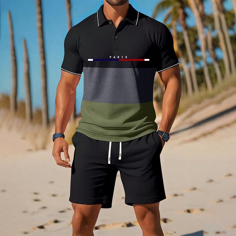 🏆LAST DAY SALE 50% OFF🔥Men's Summer Breathable Shirt and Shorts Set
