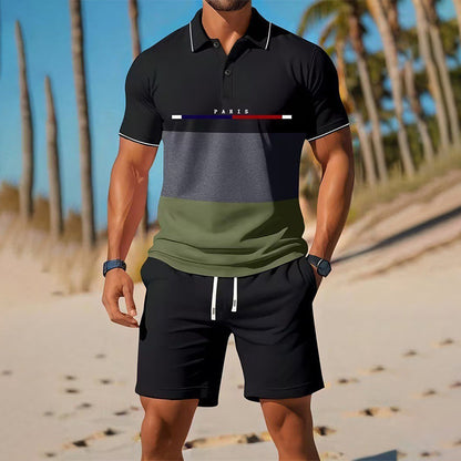 🏆LAST DAY SALE 50% OFF🔥Men's Summer Breathable Shirt and Shorts Set