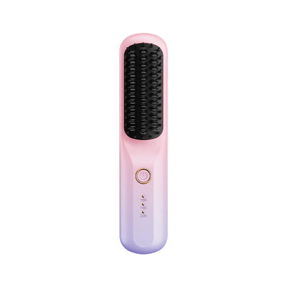 Portable Cordless Hair Straightening Brush