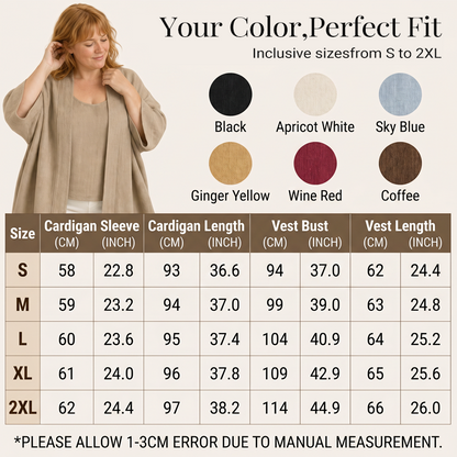Women's Tank Top & Cardigan 2-Piece Set