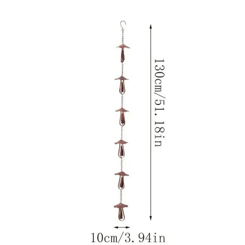 🔔Decorative Mushroom Rain Chain for Gutter