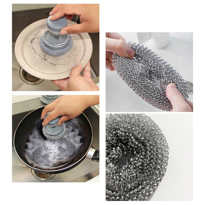 Soap Dispensing Pot Scrubber Brush