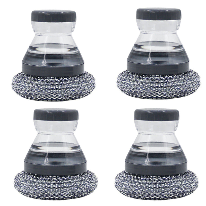Soap Dispensing Pot Scrubber Brush