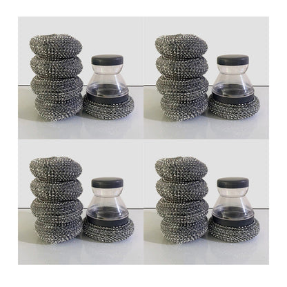 Soap Dispensing Pot Scrubber Brush