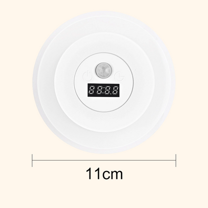 Smart LED Clock Night Light with Motion Sensor
