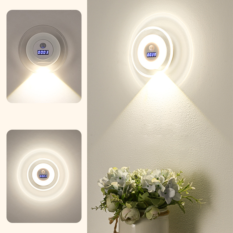 Smart LED Clock Night Light with Motion Sensor