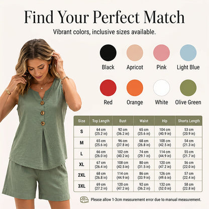 👚LAST DAY 60% OFF✨Women's Summer Casual 2-Piece Outfit – Can be worn separately or together