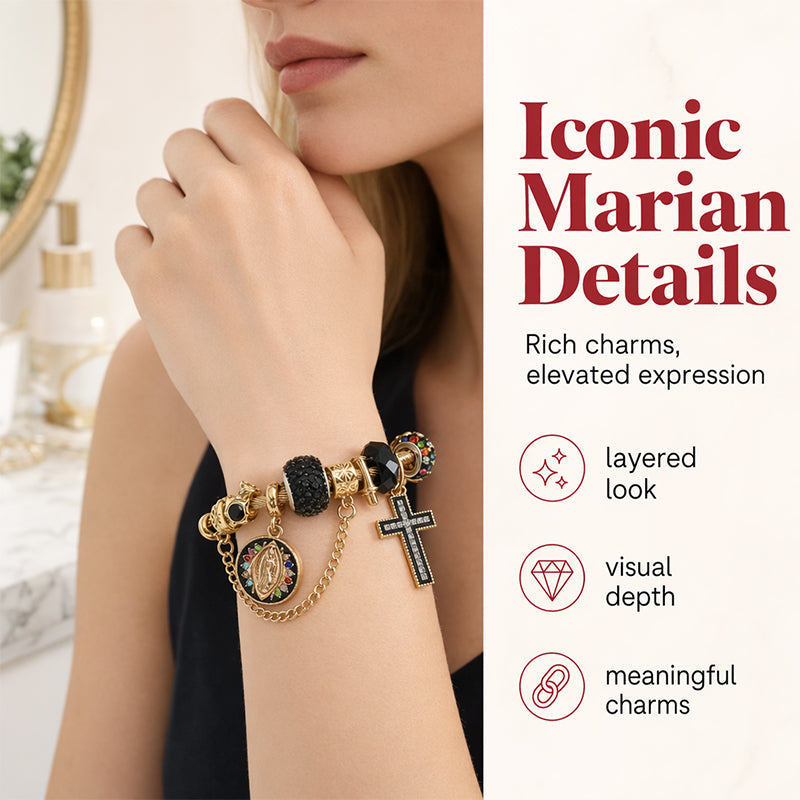 Women's Religious Cross Charm Bracelet