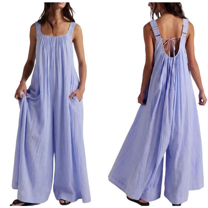 Women Casual Wide Leg Jumpsuit