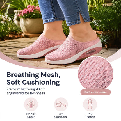 Women's Breathable Mesh Platform Slippers