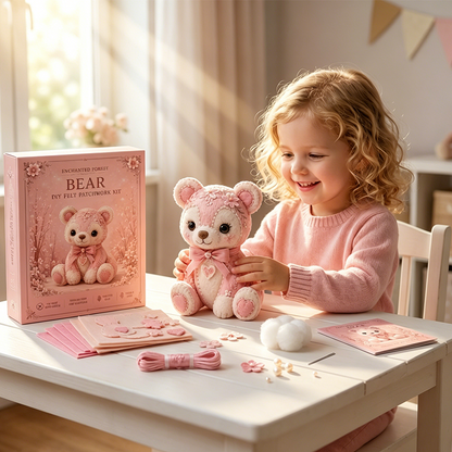 Pink DIY Felt Patchwork Kit