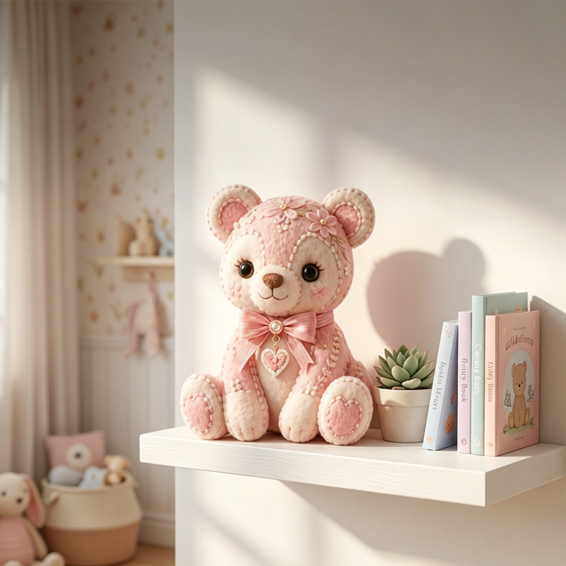 Pink DIY Felt Patchwork Kit