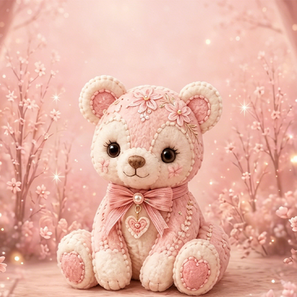 Pink DIY Felt Patchwork Kit