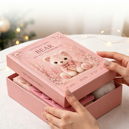 Pink DIY Felt Patchwork Kit
