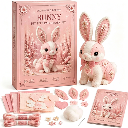 Pink DIY Felt Patchwork Kit