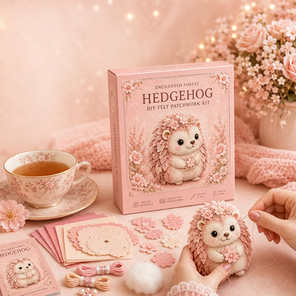 Pink DIY Felt Patchwork Kit
