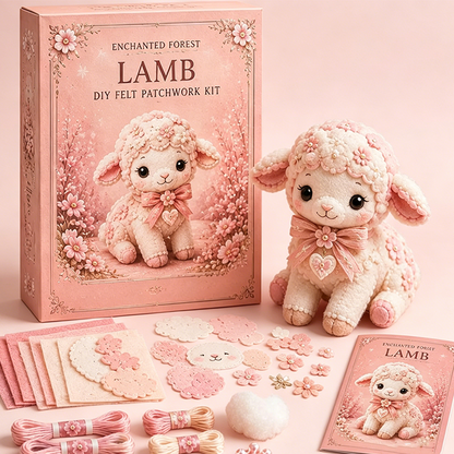 Pink DIY Felt Patchwork Kit