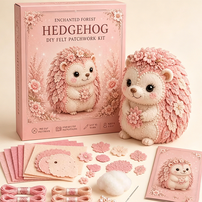 Pink DIY Felt Patchwork Kit