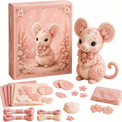 Pink DIY Felt Patchwork Kit