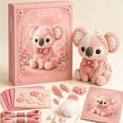 Pink DIY Felt Patchwork Kit