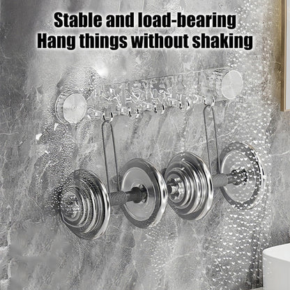 🌀 Punch-Free Ripple Rotary Suction Cup Hanger Rack